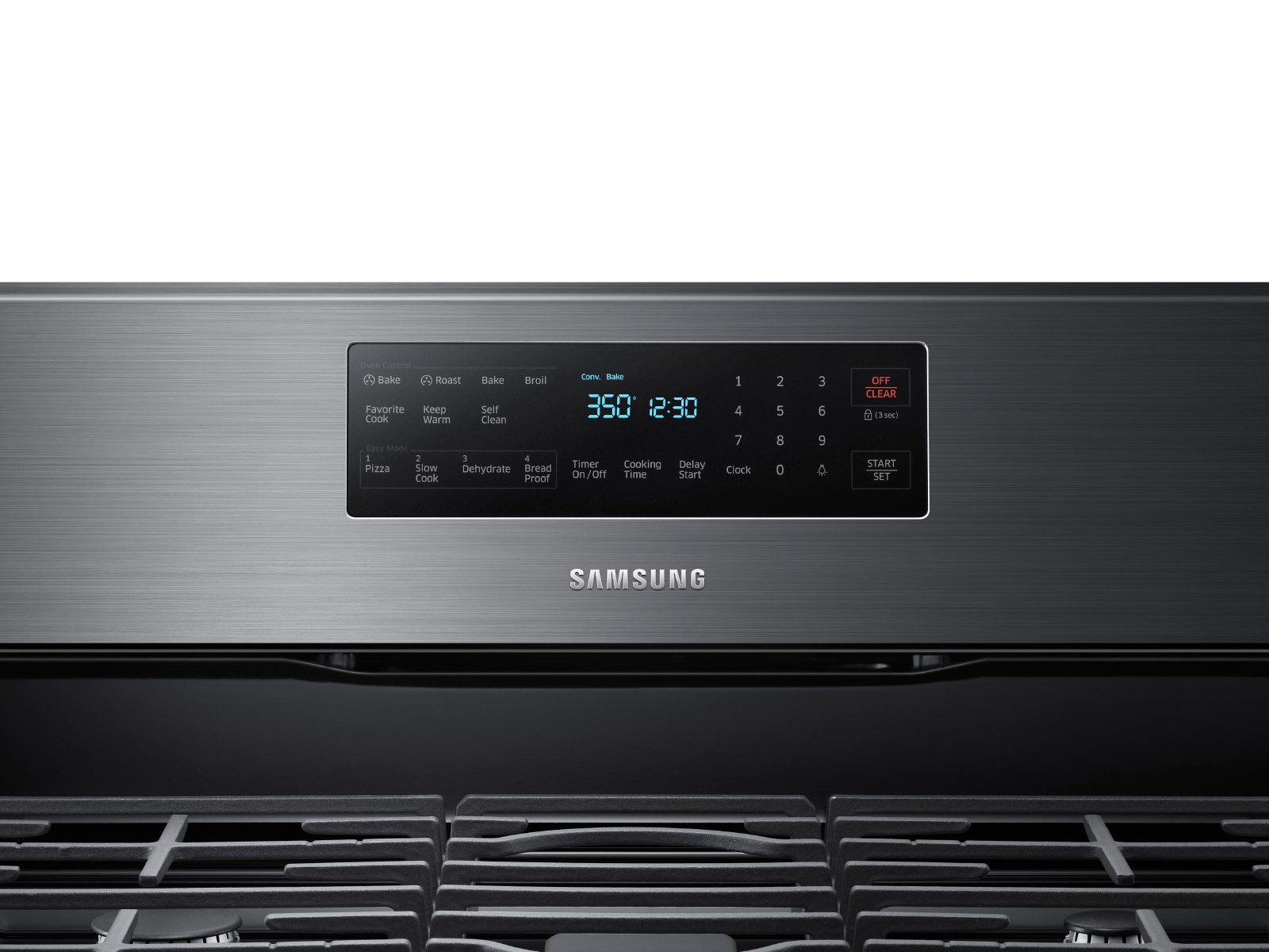 NX58R5601SG Samsung Gas Convection Range - Black Stainless Steel-4