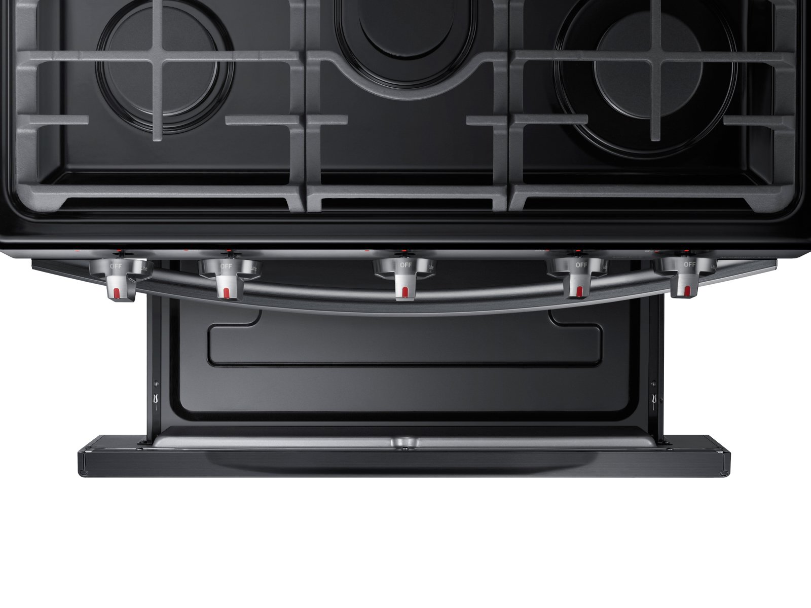 NX58R5601SG Samsung Gas Convection Range - Black Stainless Steel-5