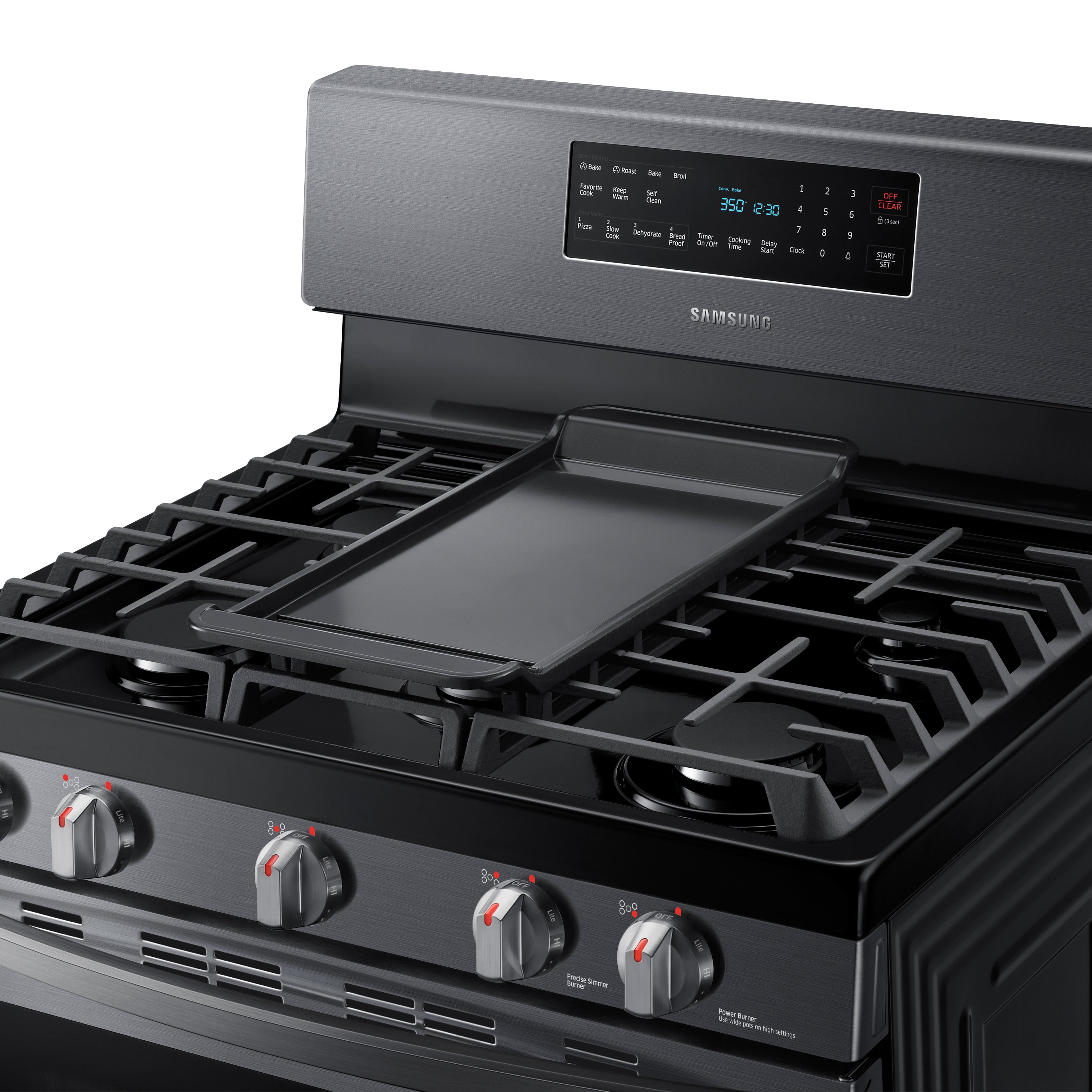 NX58R5601SG Samsung Gas Convection Range - Black Stainless Steel-6