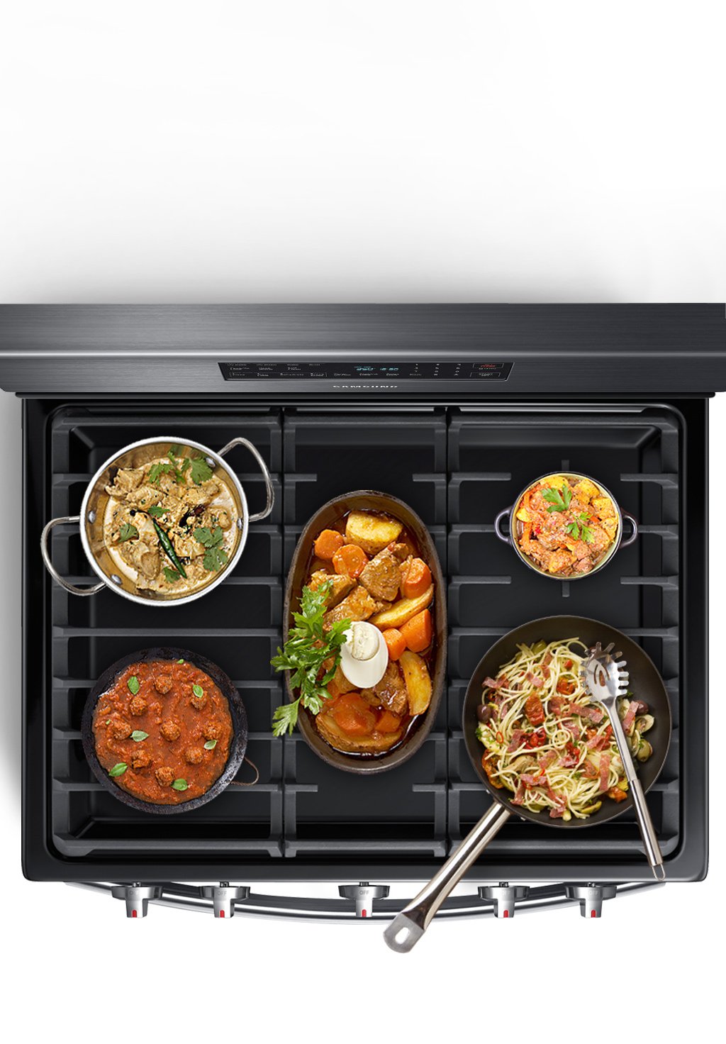 NX58R5601SG Samsung Gas Convection Range - Black Stainless Steel-7
