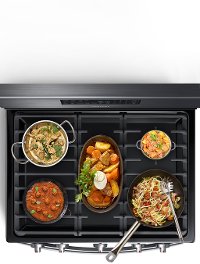 NX58R5601SG Samsung Gas Convection Range - Black Stainless Steel-7