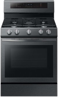 NX58R6631SG Samsung 30 Inch Gas Convection Range - 5.8 cu. ft. Black Stainless Steel