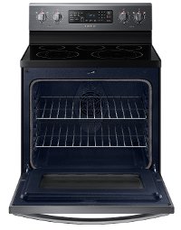 NE59R4321SG Samsung 30 Inch Electric Convection Range - 5.9 cu. ft. Black Stainless Steel-4