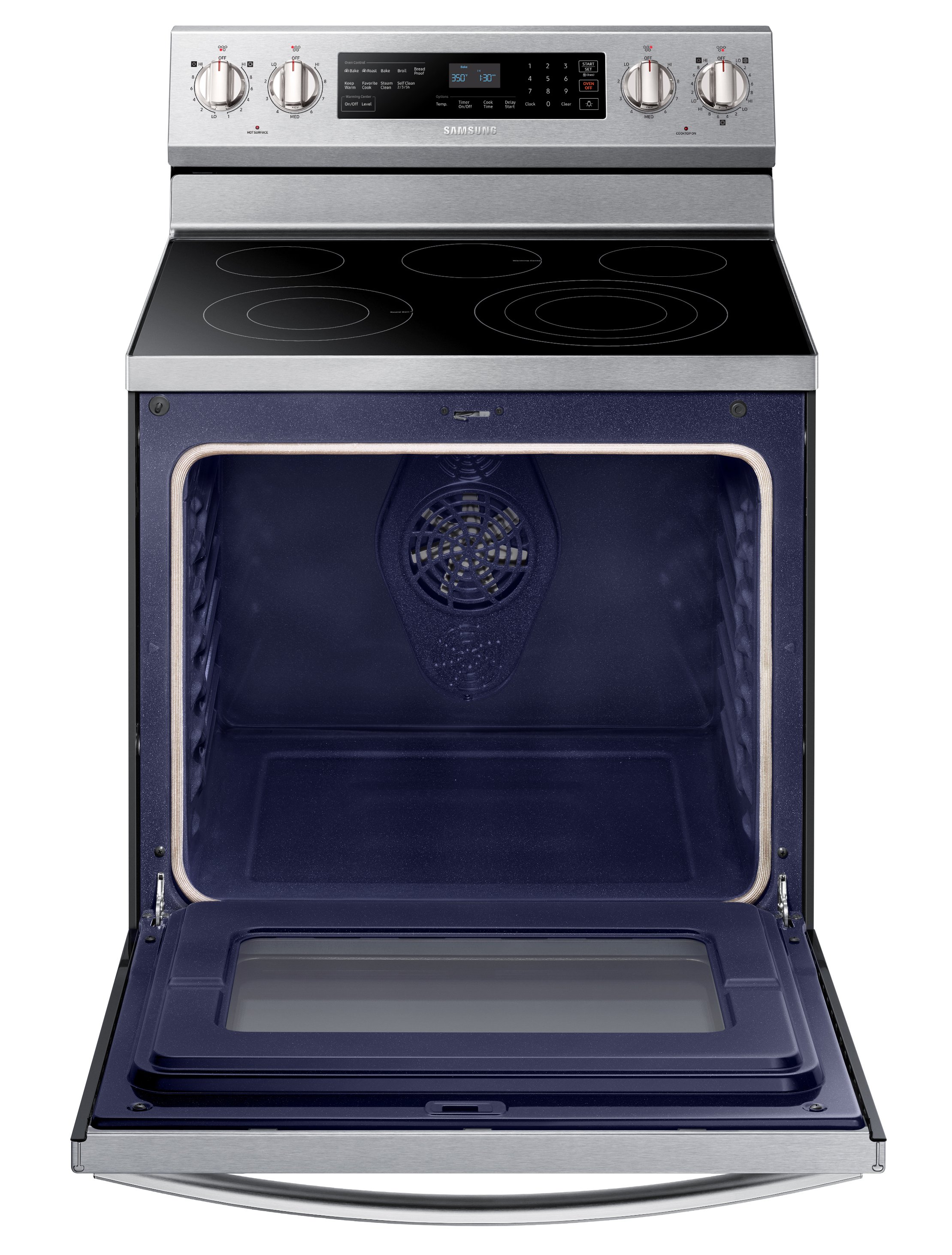 NE59R6631SS Samsung Electric Convection Range - Stainless Steel-2