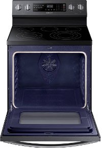 NE59R6631SG Samsung 30 Inch Electric Convection Range - 5.9 cu. ft. Black Stainless Steel-3