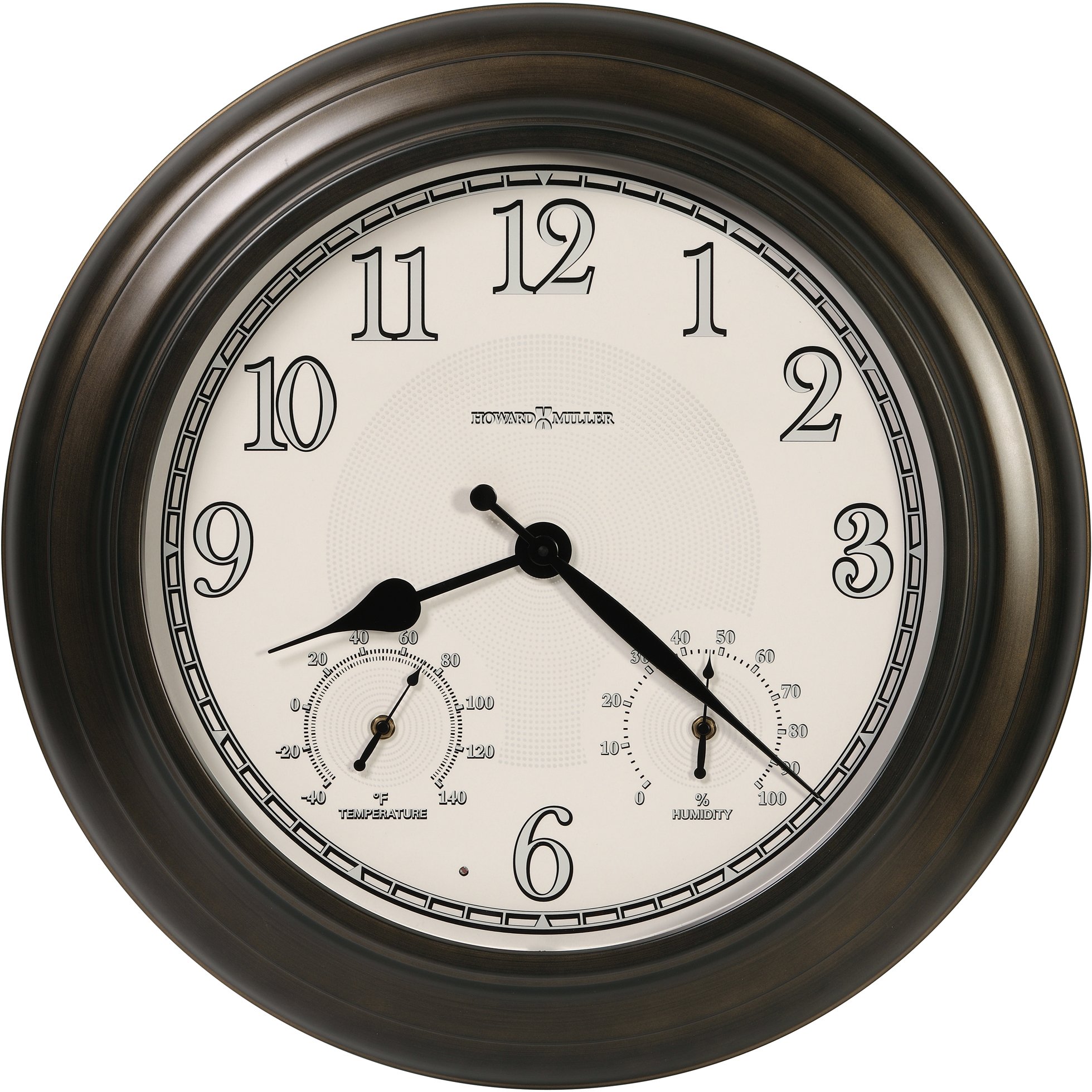24 Inch Oil Rubbed Bronze Indoor-Outdoor Wall Clock - Briar-1