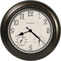 24 Inch Oil Rubbed Bronze Indoor-Outdoor Wall Clock - Briar