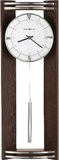 Black Coffee and Silver Contemporary Wall Clock - Deco