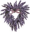 Lavender Heart Shaped Wreath Arrangement