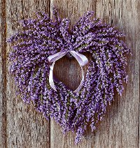 Lavender Heart Shaped Wreath Arrangement-2