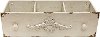 Distressed Cream Rectangle Divided Wooden Drawer