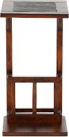Dark Oak Chairside Table - Santa Fe