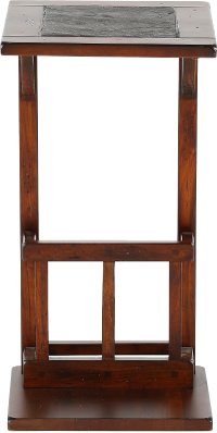 Dark Oak Chairside Table - Santa Fe