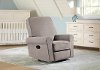 SV-GL-3705RM-PLT-MAN Platinum Gray Manual Swivel Glider Recliner - Savannah
