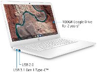 HP CHROMEBOOK 14-DB0030NR HP 14-Inch Chromebook 4GB RAM, 32GB eMMC, A4 - White-6