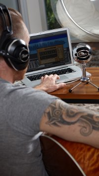 BLUE MIC SNOWBALL USB MICROPHONE Blue Designs Snowball Studio USB Microphone - Black-3