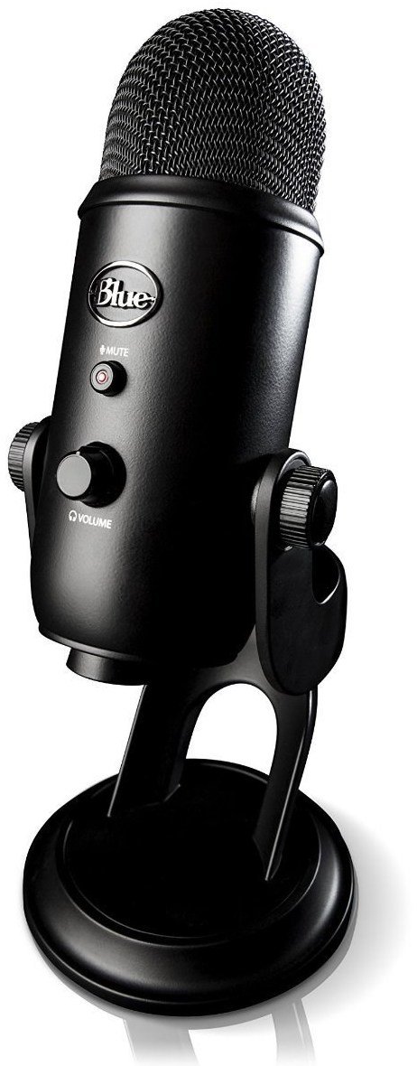 BLUE MIC YETI BLACK OUT USB MICROPHONE Blue Designs Yeti Professional USB Microphone - Black-1