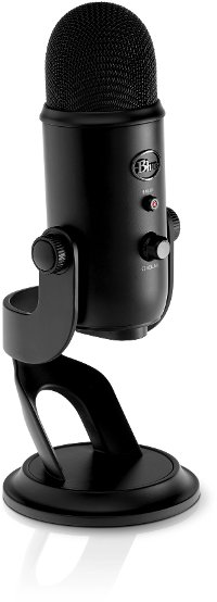 BLUE MIC YETI BLACK OUT USB MICROPHONE Blue Designs Yeti Professional USB Microphone - Black-3