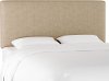 750TZMLNN Contemporary Linen Beige Twin Upholstered Headboard