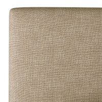 750TZMLNN Contemporary Linen Beige Twin Upholstered Headboard-4