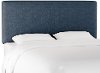 750TZMNV Contemporary Navy Blue Twin Upholstered Headboard