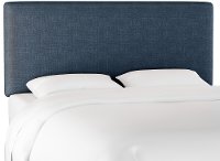 750TZMNV Contemporary Navy Blue Twin Upholstered Headboard