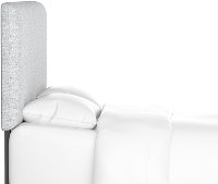 751FZMPMC Contemporary Gray Full Upholstered Headboard-3
