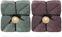 Assorted Weave Jacquard Berber Throw Blanket