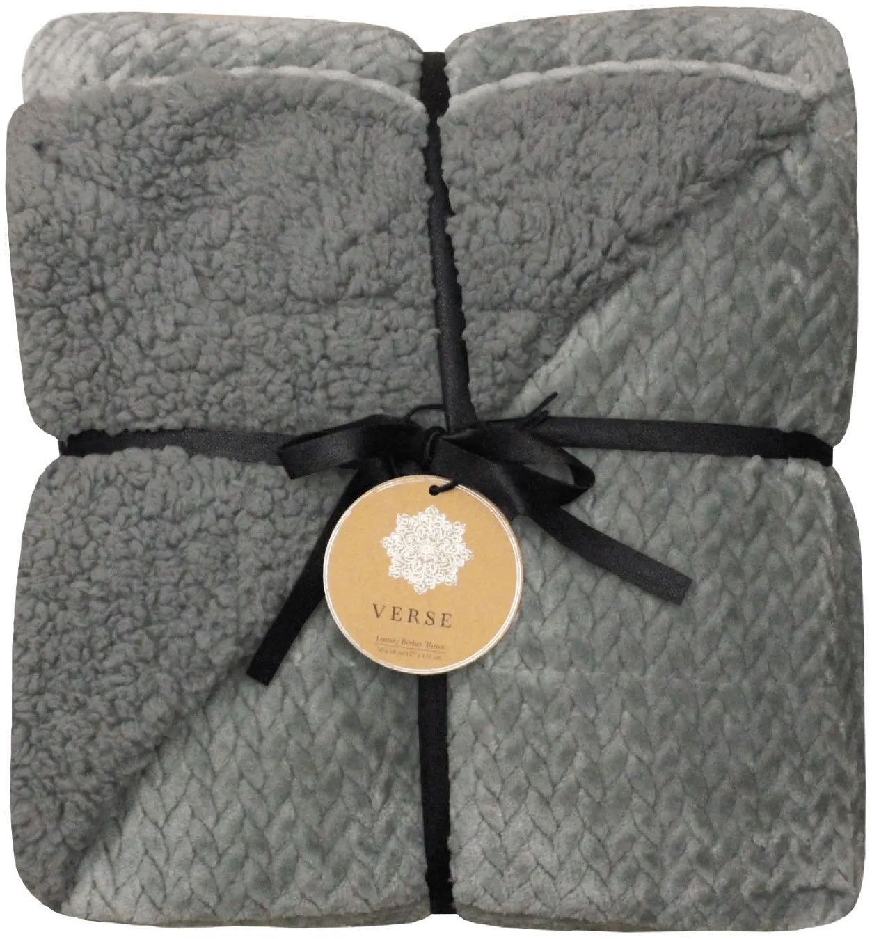 Assorted Weave Jacquard Berber Throw Blanket-5