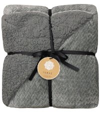 Assorted Weave Jacquard Berber Throw Blanket-5