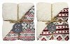 Assorted Printed Velveteen Berber Throw Blanket