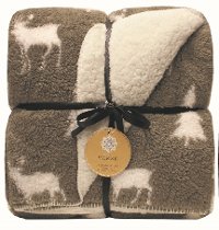 Assorted Lodge Reversible Berber Throw Blanket-2