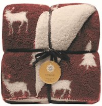 Assorted Lodge Reversible Berber Throw Blanket-4