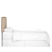 752QZMLNN Contemporary Linen Beige Queen Upholstered Headboard-3