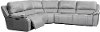 Mist Light Gray 5 Piece Power Reclining Sectional Sofa - Harry