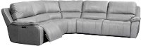 Mist Light Gray 5 Piece Power Reclining Sectional Sofa - Harry