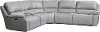 Mist Light Gray 6 Piece Power Reclining Sectional Sofa - Potter