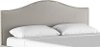 911NB-PWVLVLGHGR Classic Camelback Light Gray Full Upholstered Headboard