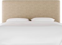 754CZMLNN Linen Beige California King Upholstered Headboard-2