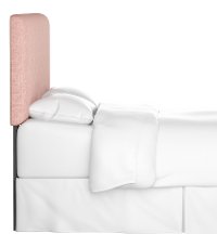 754CZMRSQ Contemporary Rose Pink California King Upholstered Headboard-2