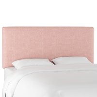 754CZMRSQ Contemporary Rose Pink California King Upholstered Headboard-5