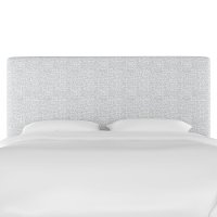 753KZMPMC Contemporary Gray King Upholstered Headboard-2