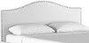 914NB-PWVLVWHT Camelback White California King Upholstered Headboard