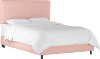 750BEDZMRSQ Contemporary Rose Pink Twin Upholstered Bed