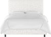 751BEDZMWHT Contemporary White Full Upholstered Bed
