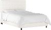 754BEDZMWHT Contemporary White California King Upholstered Bed
