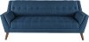 Mid-Century Modern Navy Blue Sofa - Celeste