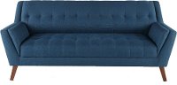 Mid-Century Modern Navy Blue Sofa - Celeste