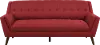 Celeste Mid-Century Modern Red Sofa