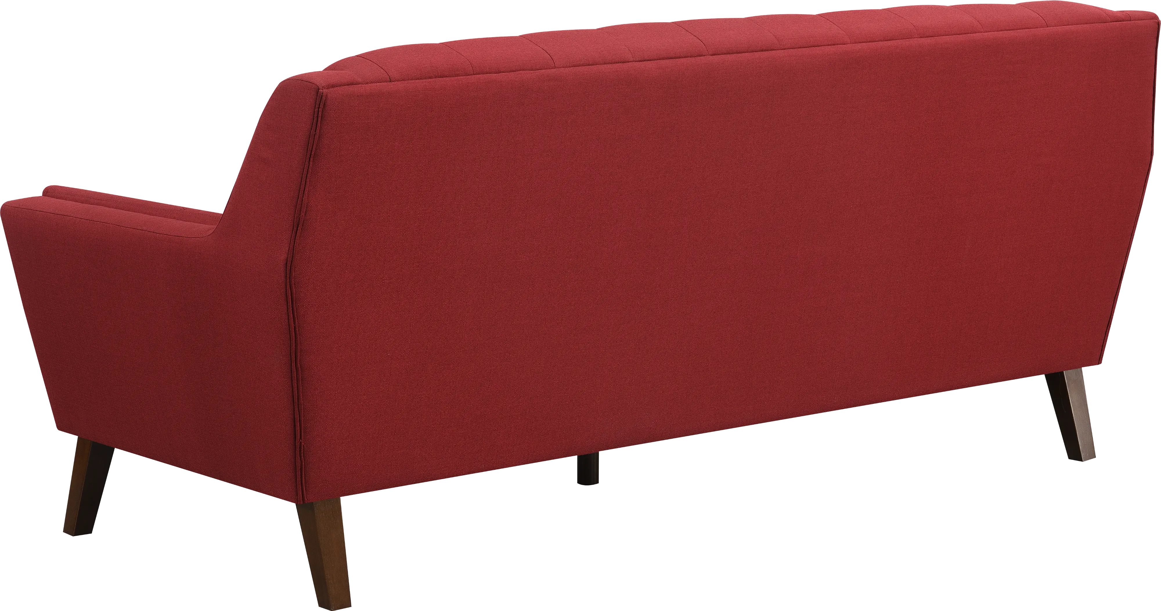 Celeste Mid-Century Modern Red Sofa-2